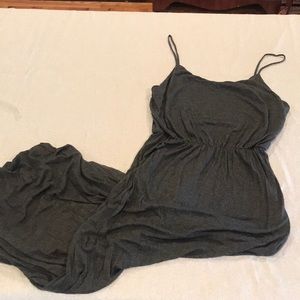 Dark gray maxi dress
